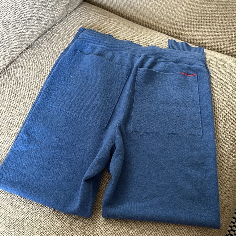 Greyson Koko Cashmere Joggers Women's‎ XS Hampstead Blue Wool - Picture 3 of 5